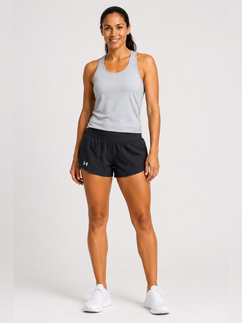 Under Armour SpeedPocket Black Running Shorts Women’s Medium